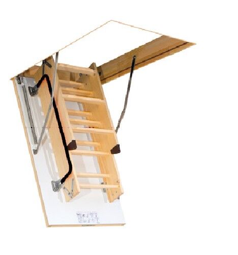 Лестница чердачная деревянная Fakro LWK 3-секционная для потолочного проема 60х120 см, высота потолка 280 см #2