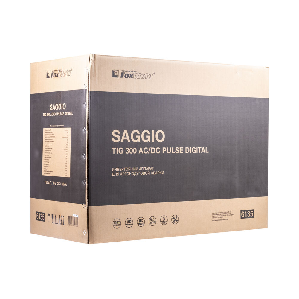 Аппарат аргонодуговой сварки Foxweld Saggio TIG 300 AC / DC Pulse Digital. 6