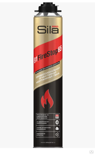 Пена Sila Pro B1 Firestop 65, огнестойкая, 850мл, профессиональная 