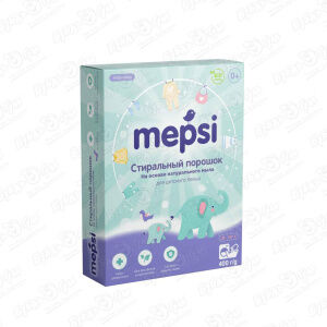 Стиральный порошок для детского белья на основе мыла Mepsi 400г MEPSI