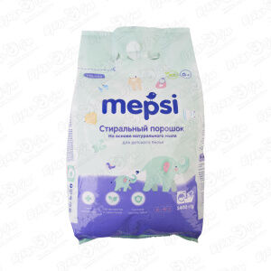 Порошок стиральный Mepsi на основе мыла для детского белья 2,4кг MEPSI