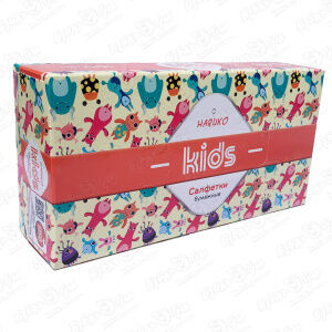 Салфетки бумажные HARUKO Kids 2 сл коробка 100 шт