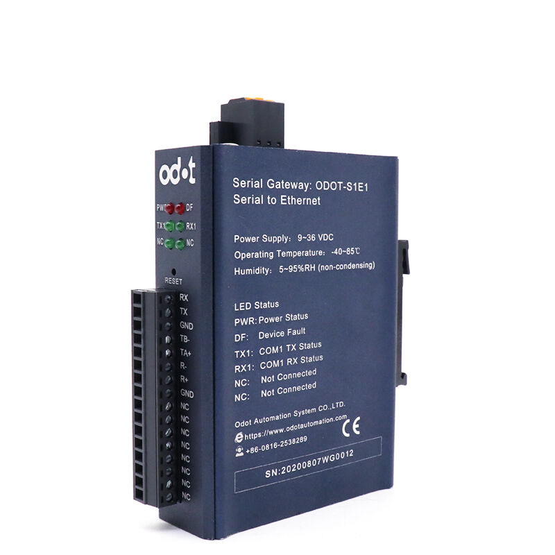 ODOT-S1E1 V2.0 1-портовый сервер RS232/422/485 в Ethernet TCP/UDP с функцией прозрач.шлюза Modbus RTU/ASCII в Modbus TCР
