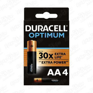 Батарейки Duracell Optimum АА 4шт DURACELL