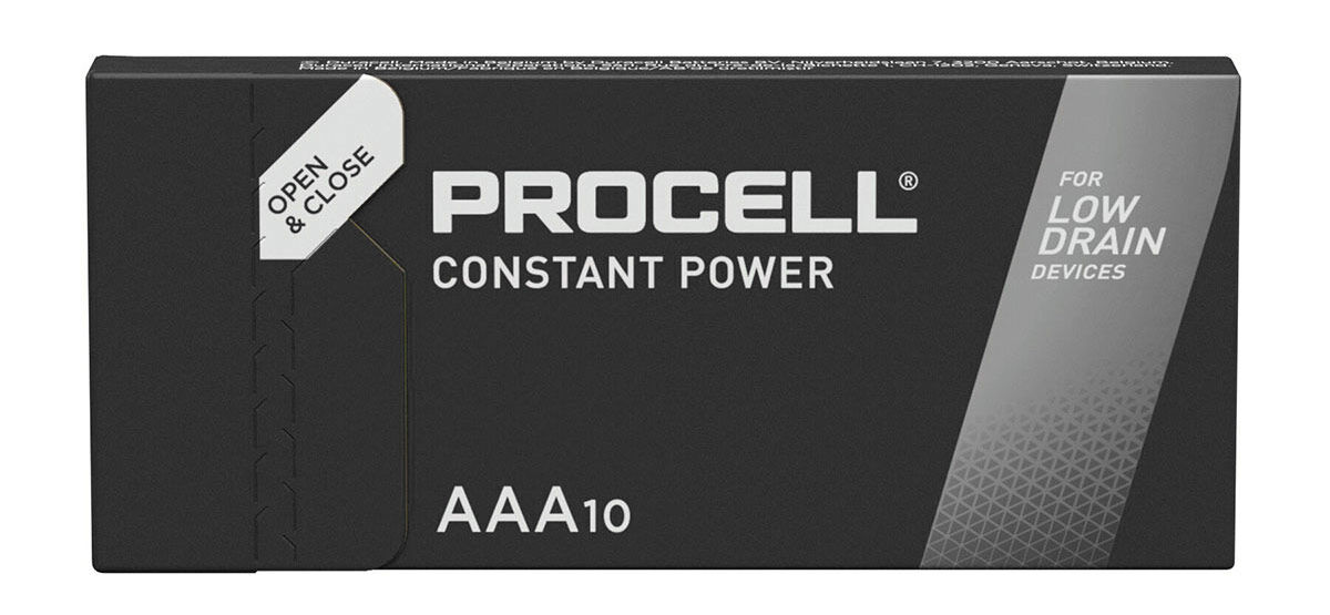 Элемент питания LR 03 Duracell Procell CONSTANT 1.5V Box10 4