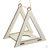 INBLOOM Подставка для кашпо подвесная Треугольник 20х20х14см, веревка 1.5м, дерево #1