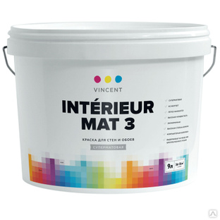 Vincent I-3 Interior mat - краска матовая для потолков 
