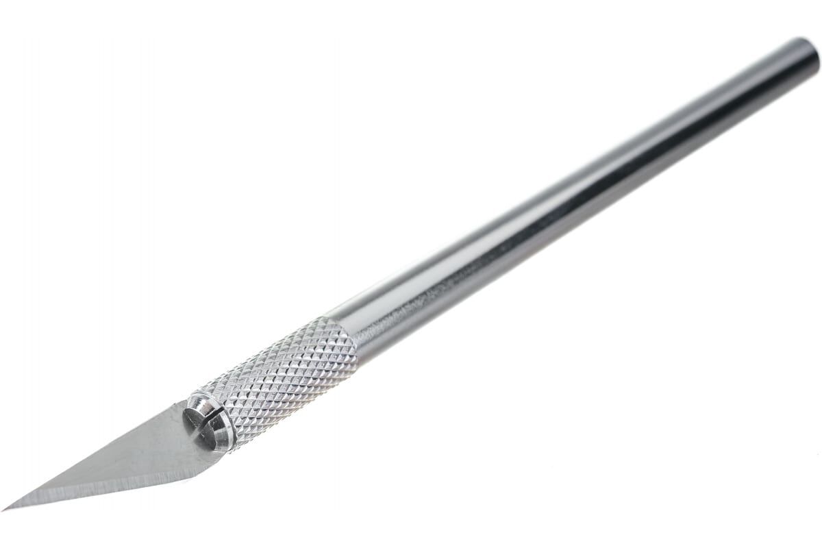 Нож с перовым лезвием (скальпель), 5 запасных лезвий Rexant 5