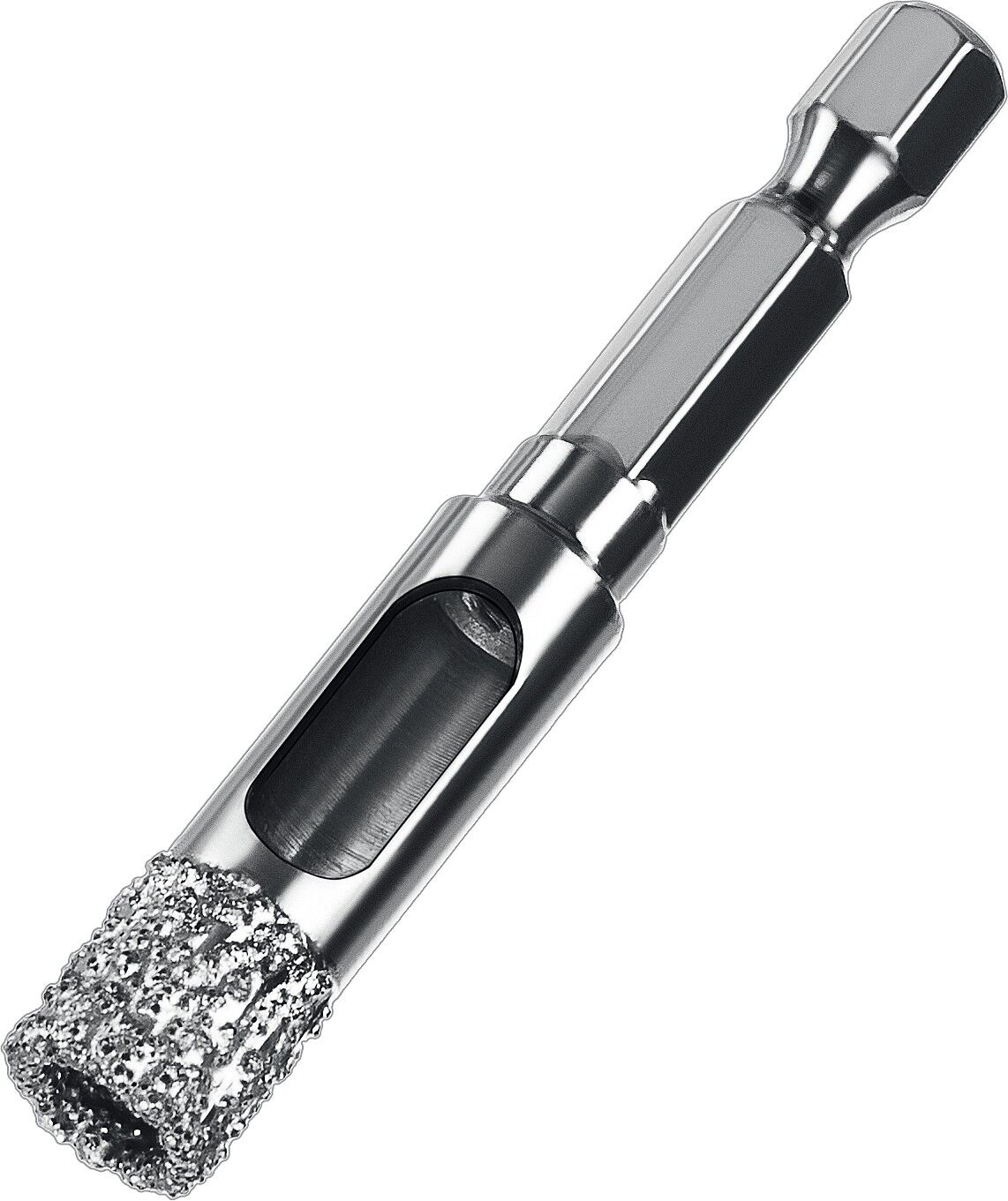 ЗУБР АВК d 10 мм (HEX 1/4″, 15 мм кромка), Вакуумное алмазное трубчатое сверло, Профессионал (29865-10)