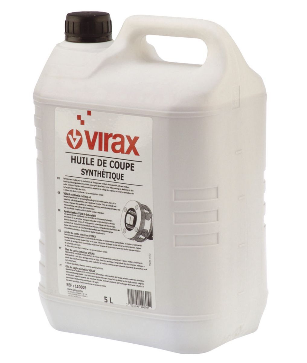 Синтетическое масло для нарезки резьбы, 5 л virax