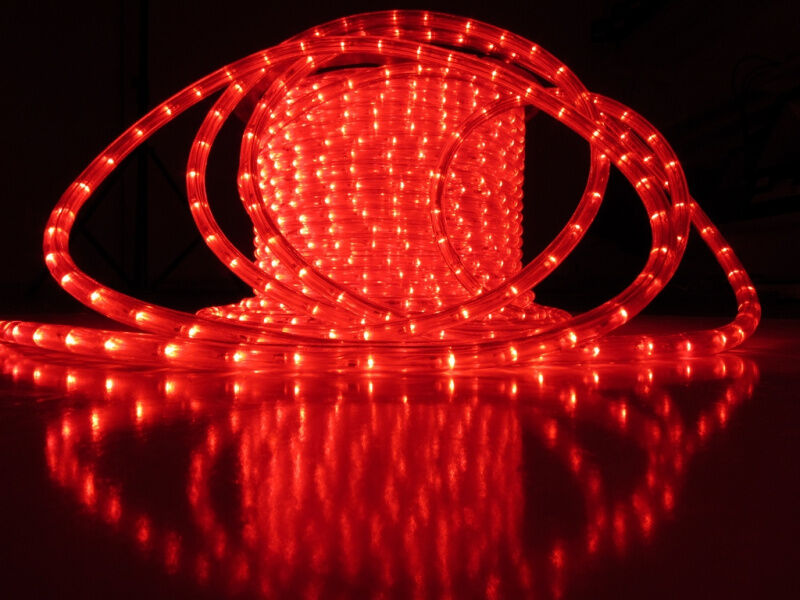 LED-XD-2W-100M-240V красный,13мм, (1м) FLESI-NEON