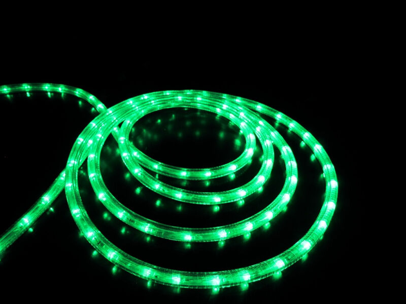 LED-DL-2W-240V-90M-G зеленый,13мм, 2М FLESI-NEON