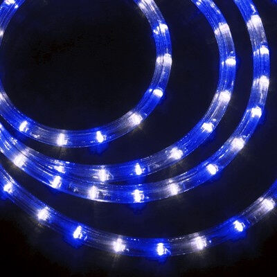 LED-XD-3W-100M-240V(B/W) синий/белый, 13мм, (4м) FLESI-NEON