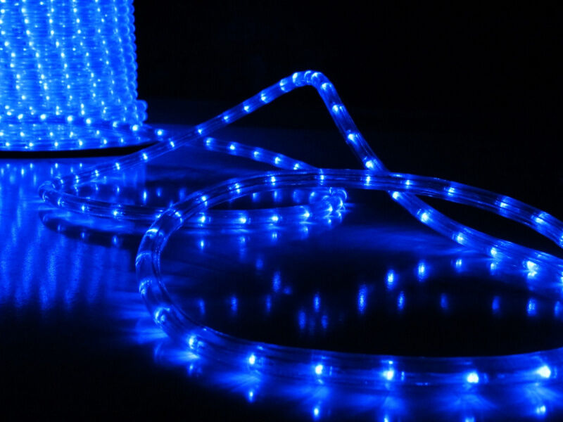 LED-XD-5W-100M-240V-K/2,77CM синий,16мм, (4м) FLESI-NEON