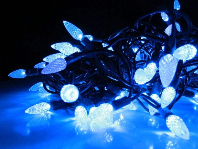 LED-PL-C6-4-G-220V-18-B, 20м, 200-205 светодиодов, синий FLESI-NEON
