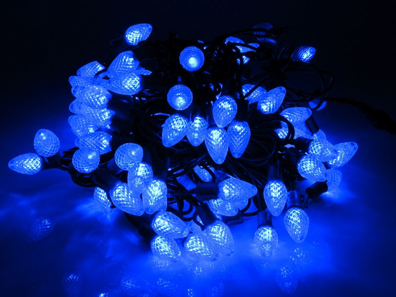 LED-PL-C7-8-G-220V-18-B, 20м, 96 LED синий FLESI-NEON