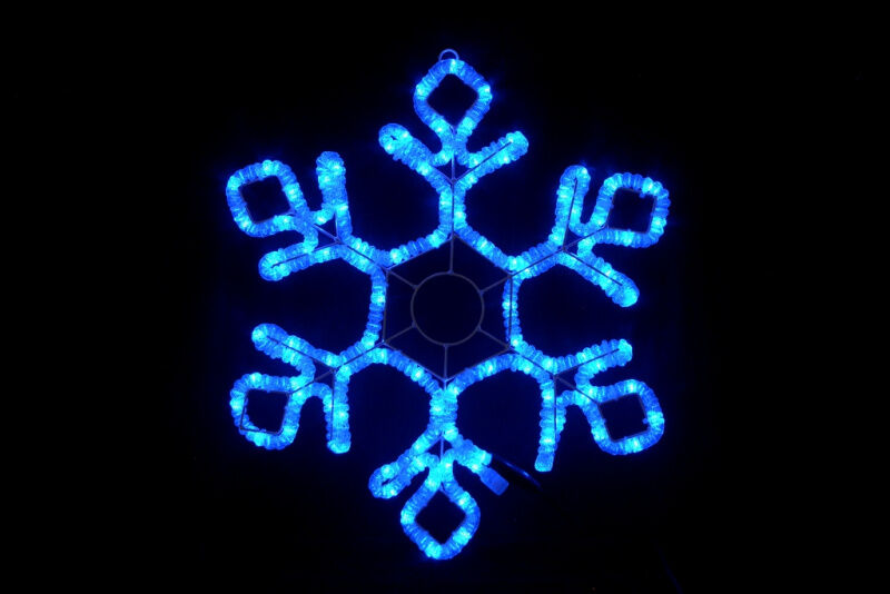 LED-XM(FR)-2D-CK022-B-30'' Blue Снежинка 79х69см FLESI-NEON