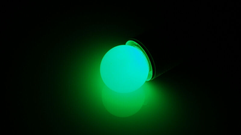 LED-Lamp-E27-40-5-G, зеленый FLESI-NEON