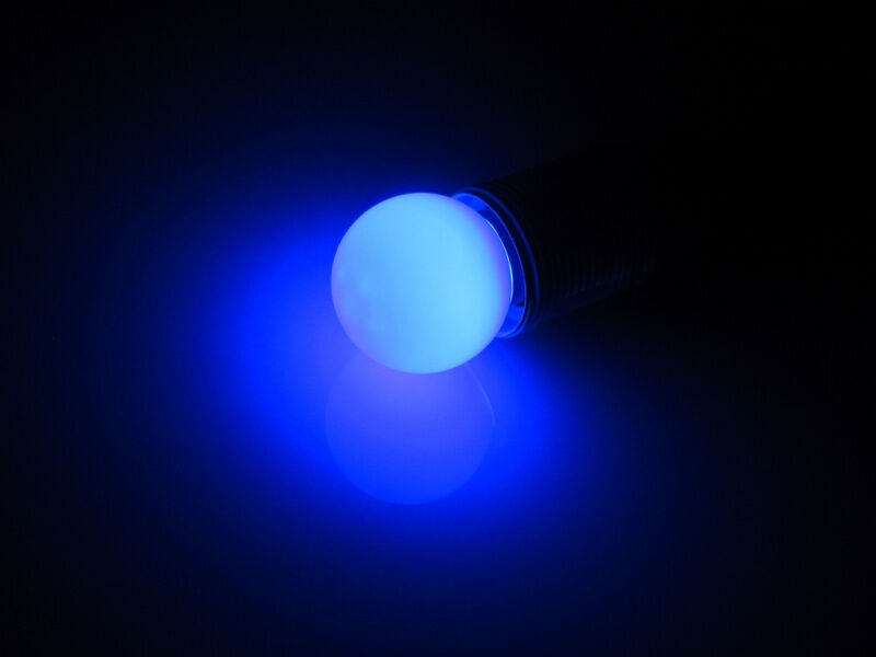 LED G45 220V-240V Blue, синий FLESI-NEON