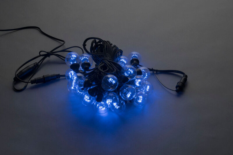 LED-2BLR-50CM-10M-240V-B, Белт-лайт с лампами, синий/черный пр. FLESI-NEON