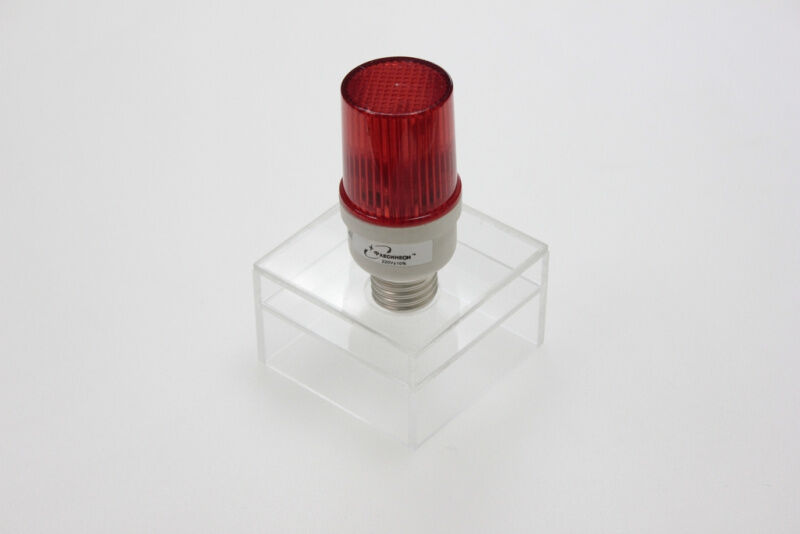 LED лампа-вспышка E-27, красная G-LEDJS07R FLESI-NEON
