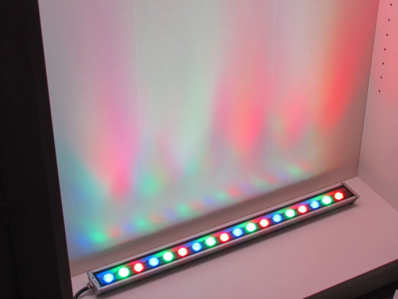 G-XQ5035-RGB 100СМ мульти LED фасад прожектор, 12V, 18W FLESI-NEON