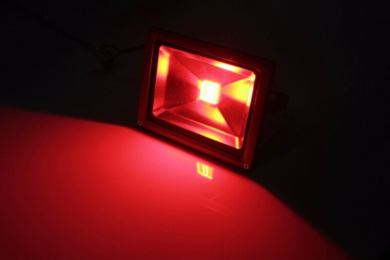 G-DТ120-29-R new LED прожектор красный,1LED-20W,220V FLESI-NEON