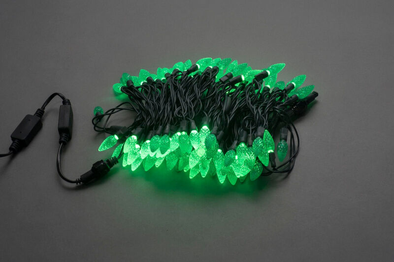 LED-XS-100-240V-G,ягода,зеленый, влагозащ. FLESI-NEON