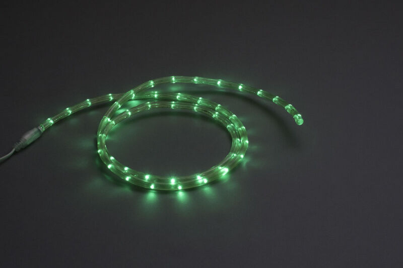 LED-СDL-2W-4CM-100M-11.5MM-220V-G зеленый,11.5мм, КРАТНОСТЬ РЕЗКИ 2М, 4см FLESI-NEON