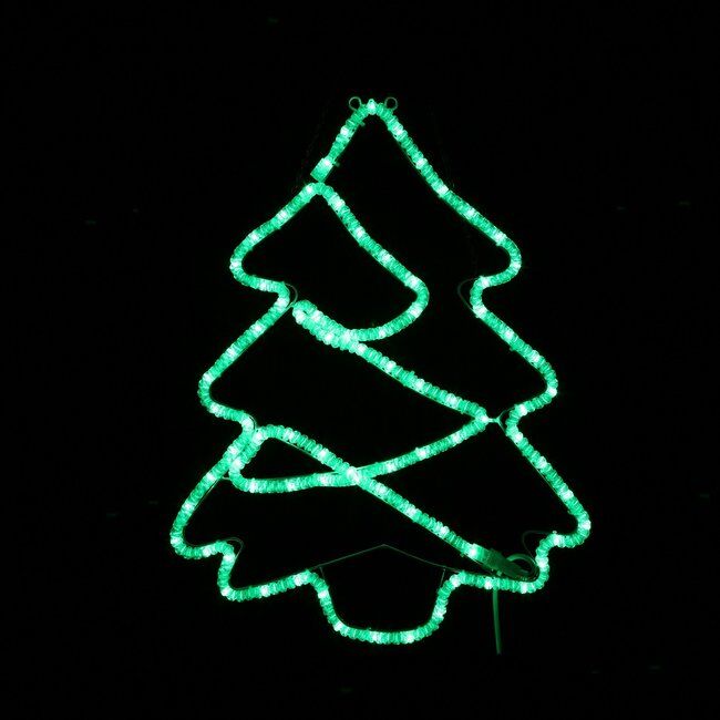 Светодиодный мотив Фигура Новогодняя ель 55 x 76 см - Красный neo-neon