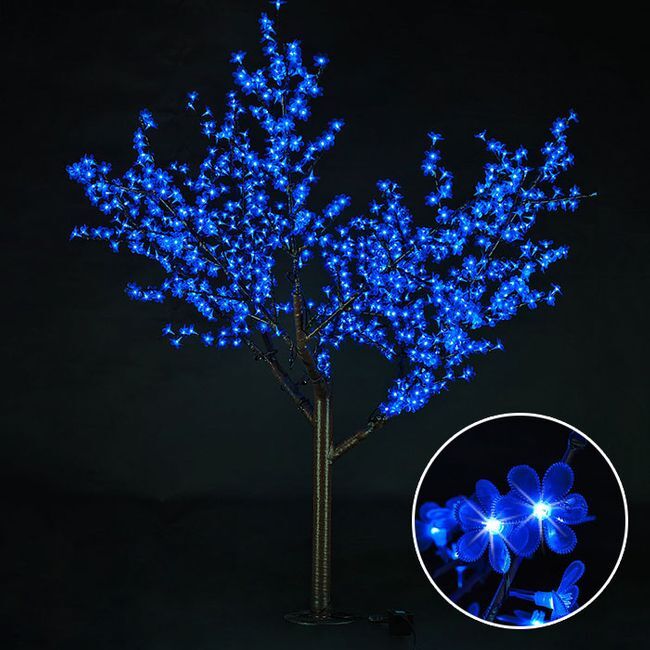 Светодиодное дерево Сакура высота 1,8 метра, цвет синий neo-neon