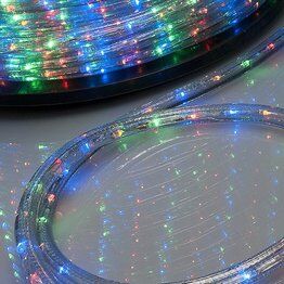 Светодиодная гирлянда дюралайт мультицветный 4-жильный, чейзинг, 14 мм, RGB neo-neon
