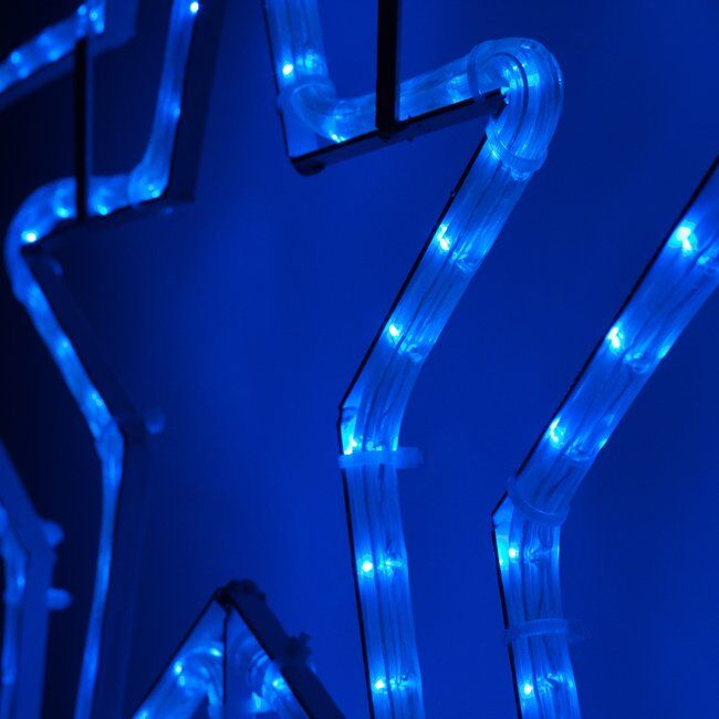 Светодиодный мотив Фигура Звезда 70 x 70 см - Синий neo-neon