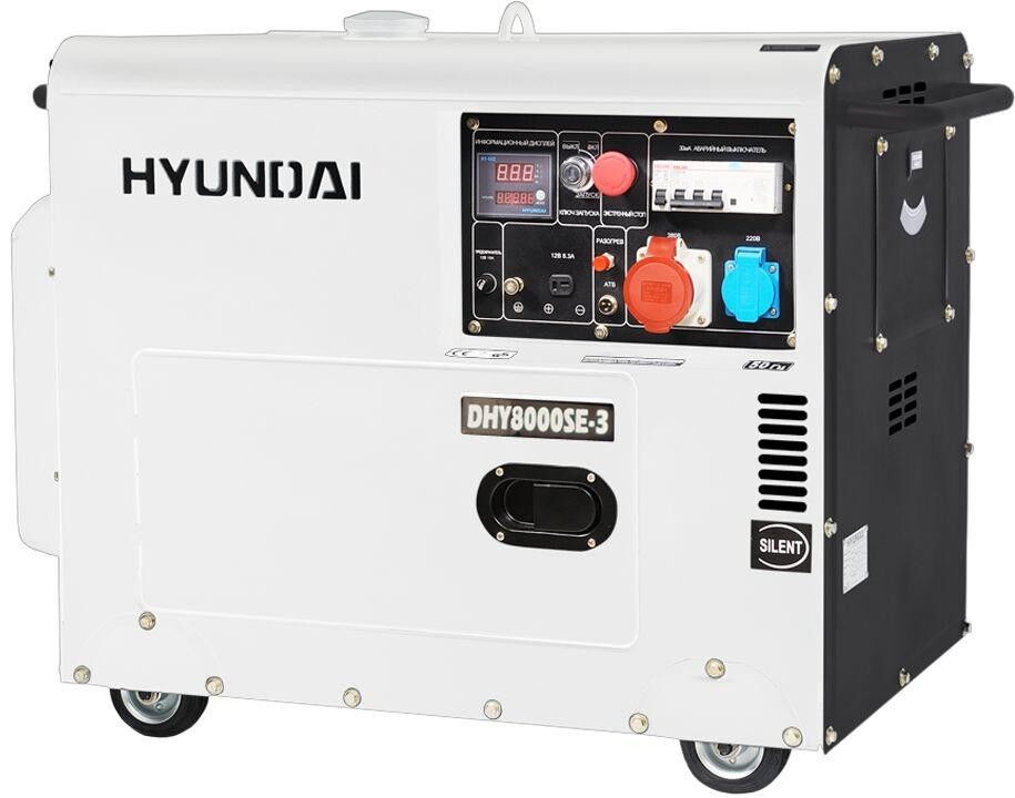 Дизельный генератор Hyundai DHY 8000SE-3 HYUNDAI