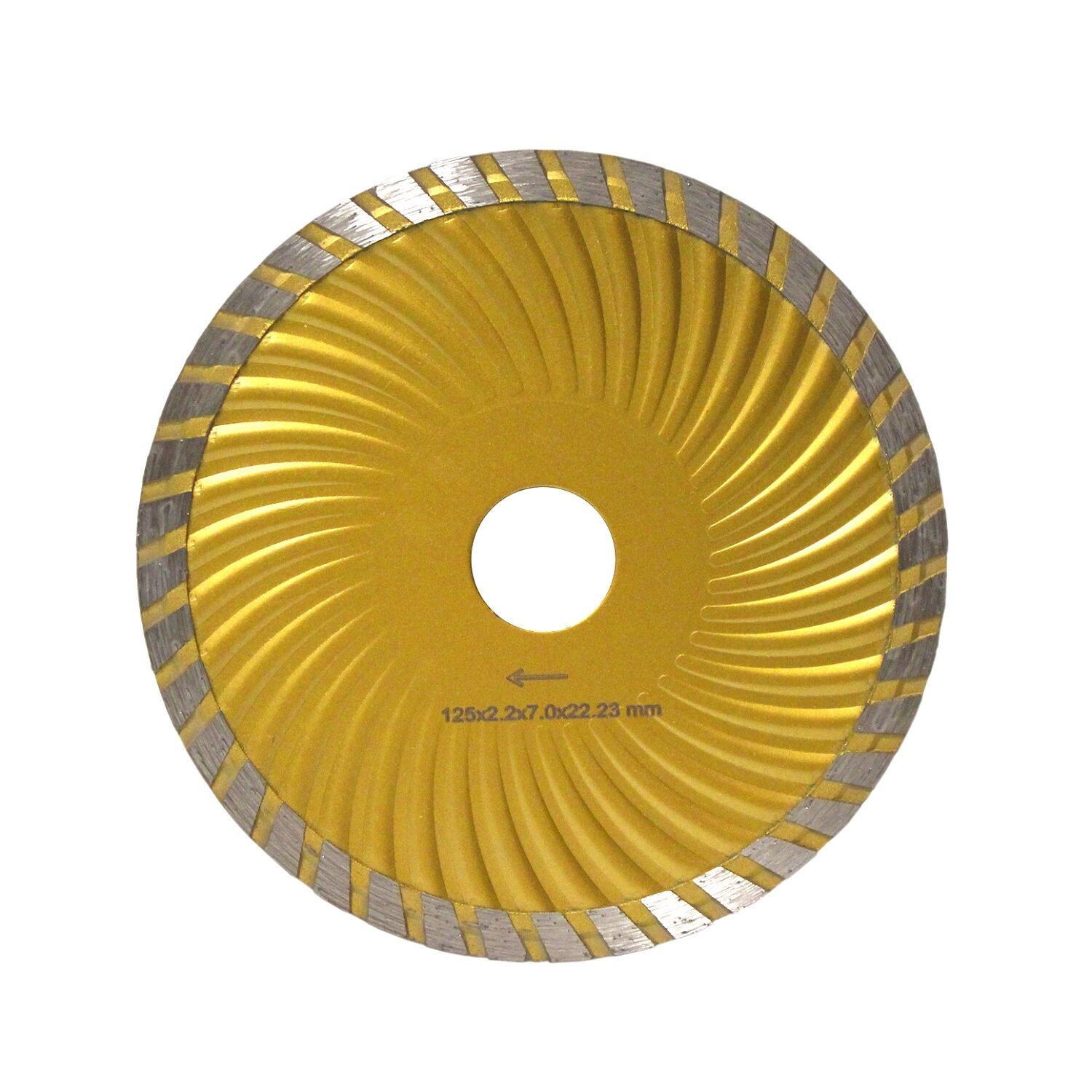 Диск турбо Wave GOLD д.125*22,2 (2,2*7)мм | универсал/dry DIAMASTER Diamaster