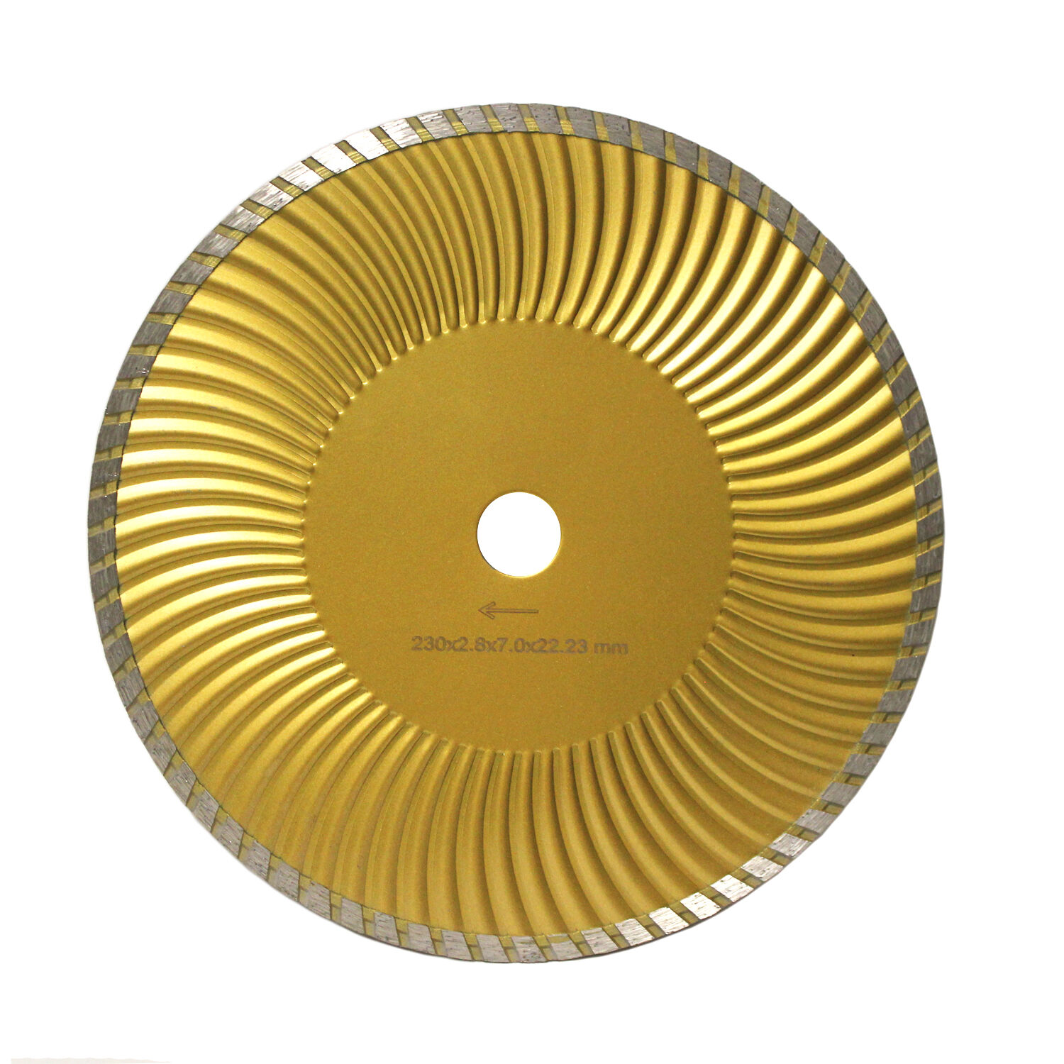 Диск турбо Wave GOLD д.230*22,2 (2,8*7)мм | универсал/dry DIAMASTER Diamaster