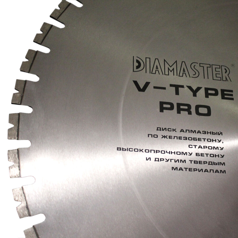 Диск сегментный V Type д. 800*3,5*35/25,4 (*4,6*12)мм | 46z/железобетон/wet DIAMASTER Diamaster