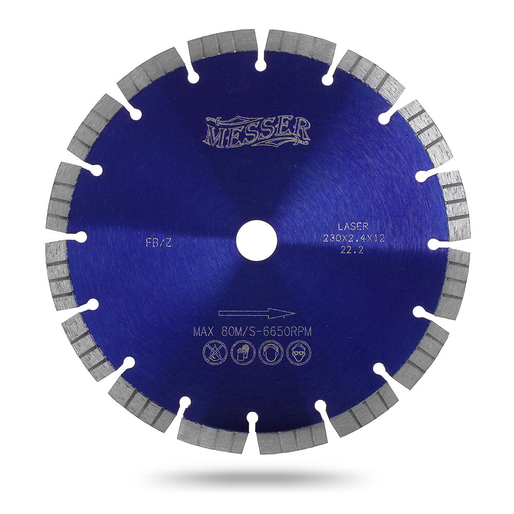 Алмазный сегментный диск Messer FB/Z. Диаметр 230 мм. MESSER