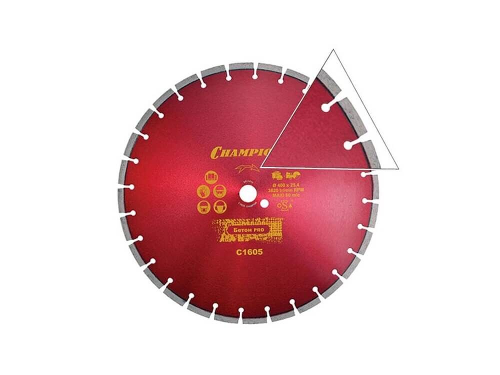 Алмазный диск ST CONCREMAX 400-25,4 CHAMPION C1605ch champion