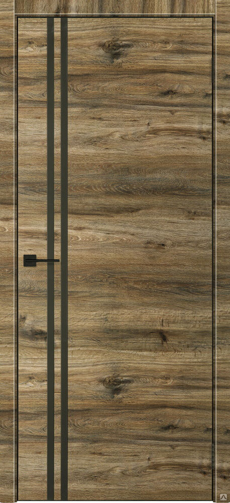 518 Лофт тёмный межкомнатная дверь покрытие ПВХ. Производство Россия, Тандор