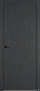 Urban 1 4*4 Onyx VFD межкомнатная дверь с чёрной алюминиевой кромкой. Производство Россия #1