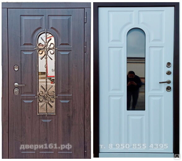 Альба Орех винорит Атри входная дверь с 3-х камерным стеклопакетом и ковкой. Йошкар-Ола.