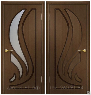 межкомнатная дверь Атлантида шпон орех #1