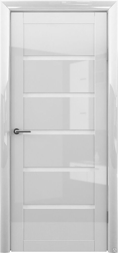 Вена белый глянец / белое стекло межкомнатная дверь. Экошпон Альберо.