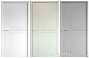 Геометрия 3 эмаль белая серая латте межкомнатная дверь Albero Альберо. Производство Россия. #1