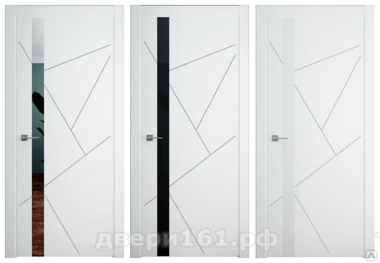 Геометрия 6 белая эмаль межкомнатная дверь Albero Альберо. Производство Россия.