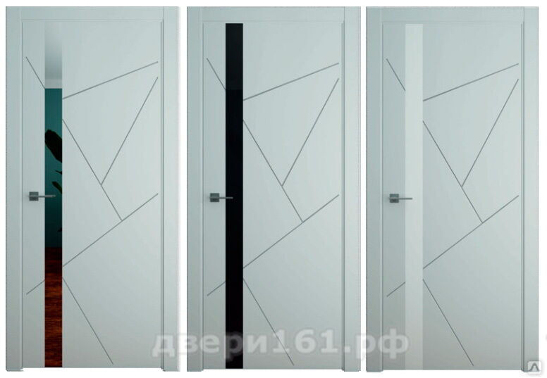 Геометрия 6 серая эмаль межкомнатная дверь Albero Альберо. Производство Россия.