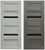 Двери экошпон модель 01 дуб белёный / дуб серый #1