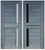 Дверь межкомнатная Эко 3 Серый холст экошпон ПВХ. #1
