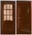 Межкомнатная дверь Бали каштан Румакс натуральный шпон #1